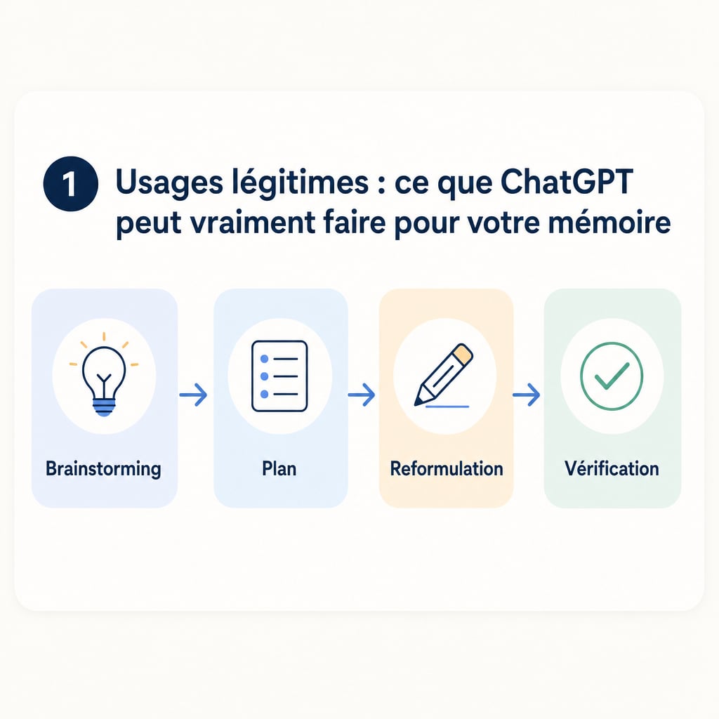 Usages légitimes : ce que ChatGPT peut vraiment faire pour votre mémoire