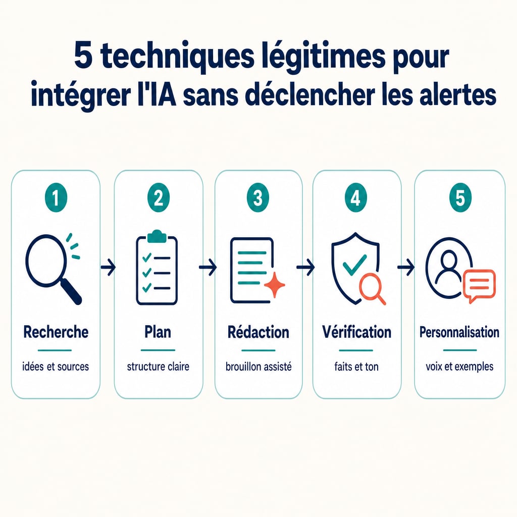 5 techniques légitimes pour intégrer l'IA sans déclencher les alertes