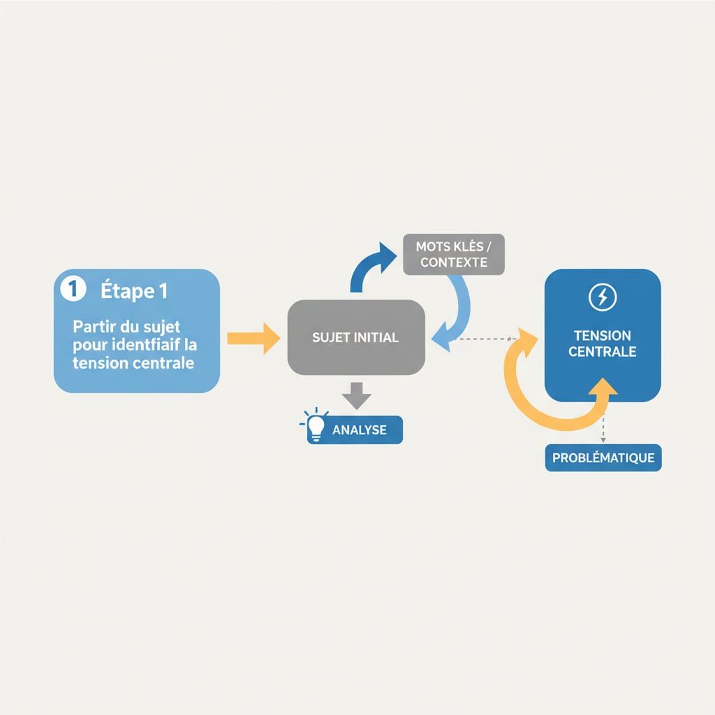 Étape 1 — Partir du sujet pour identifier la tension centrale