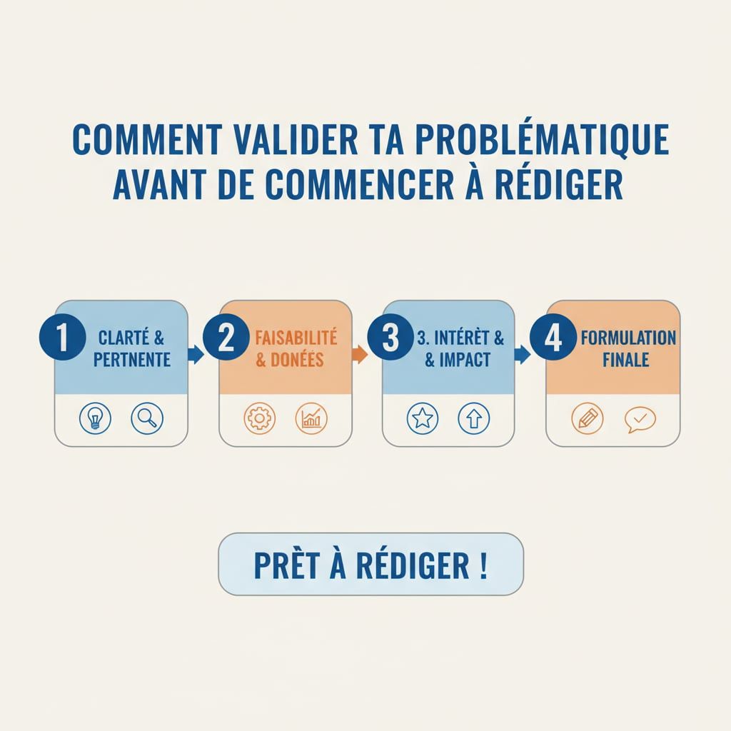 Comment valider ta problématique avant de commencer à rédiger