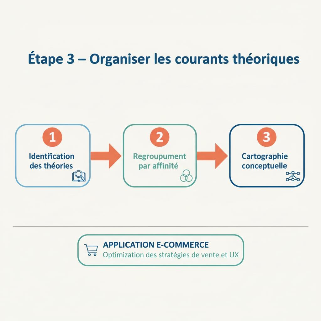 Étape 3 – Organiser les courants théoriques