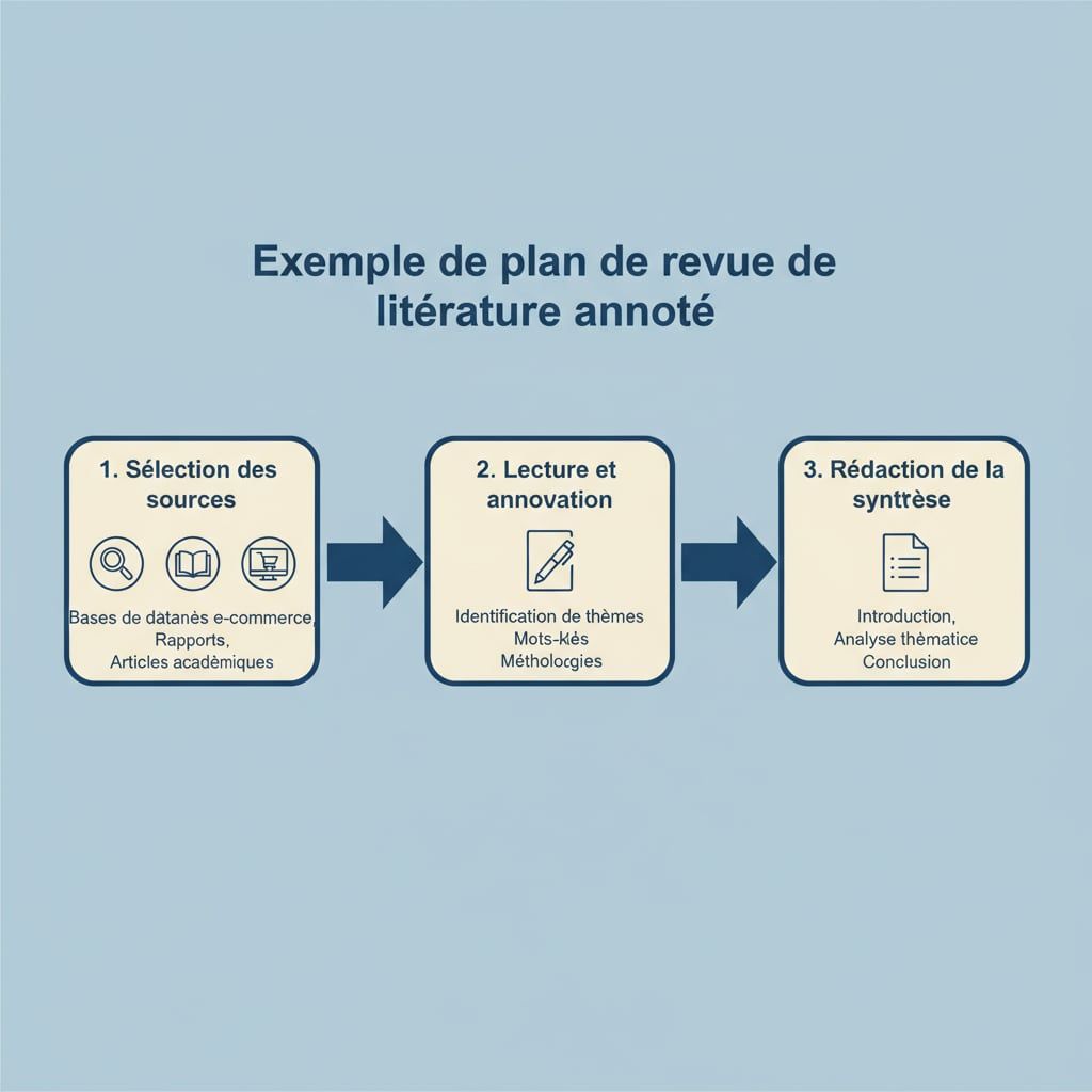 Exemple de plan de revue de littérature annoté