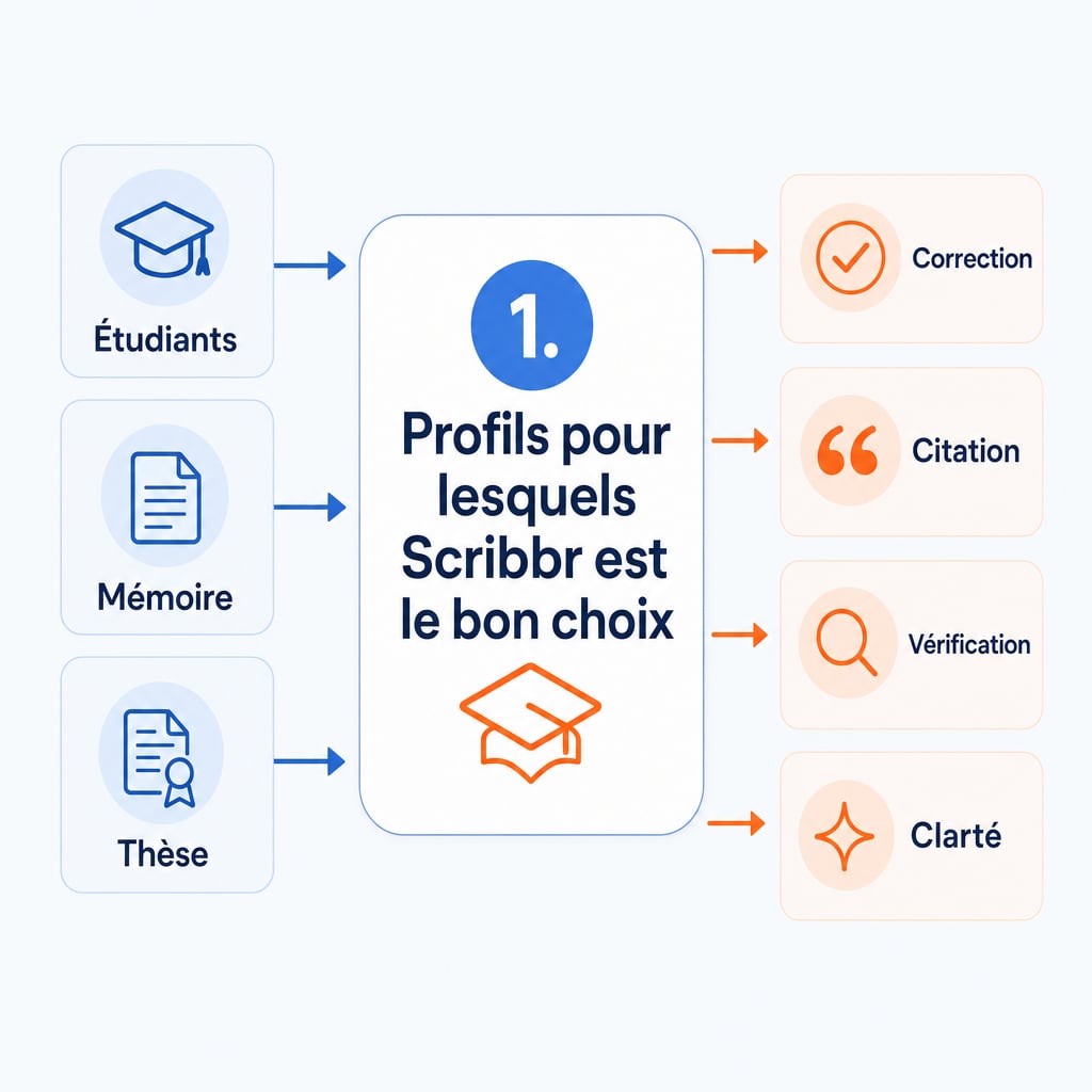 Profils pour lesquels Scribbr est le bon choix