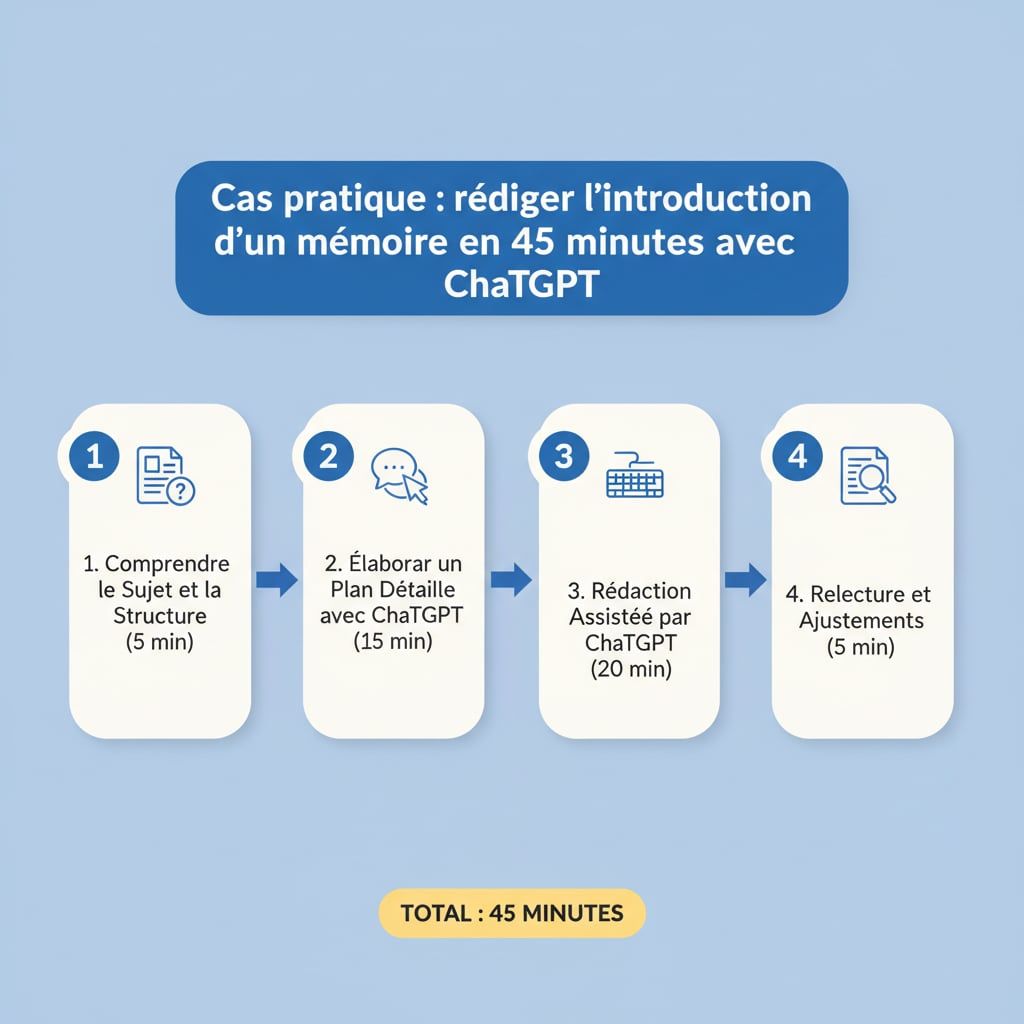 Cas pratique : rédiger l'introduction d'un mémoire en 45 minutes avec ChatGPT