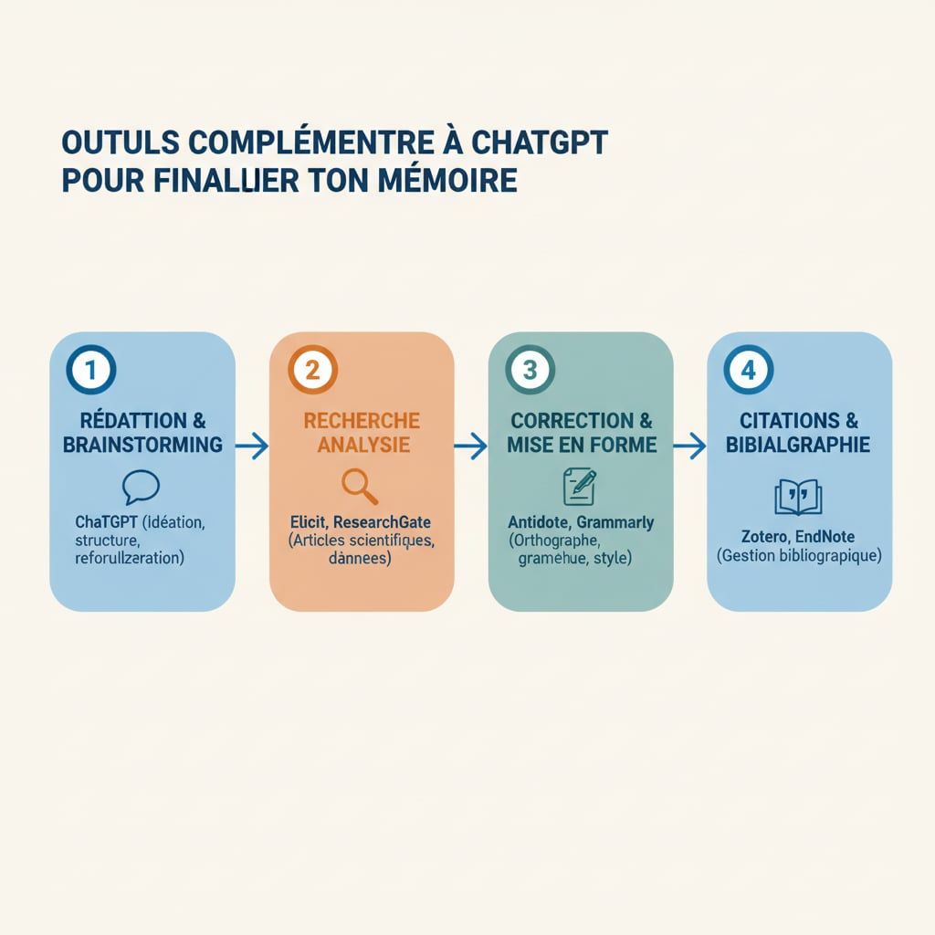 Outils complémentaires à ChatGPT pour finaliser ton mémoire