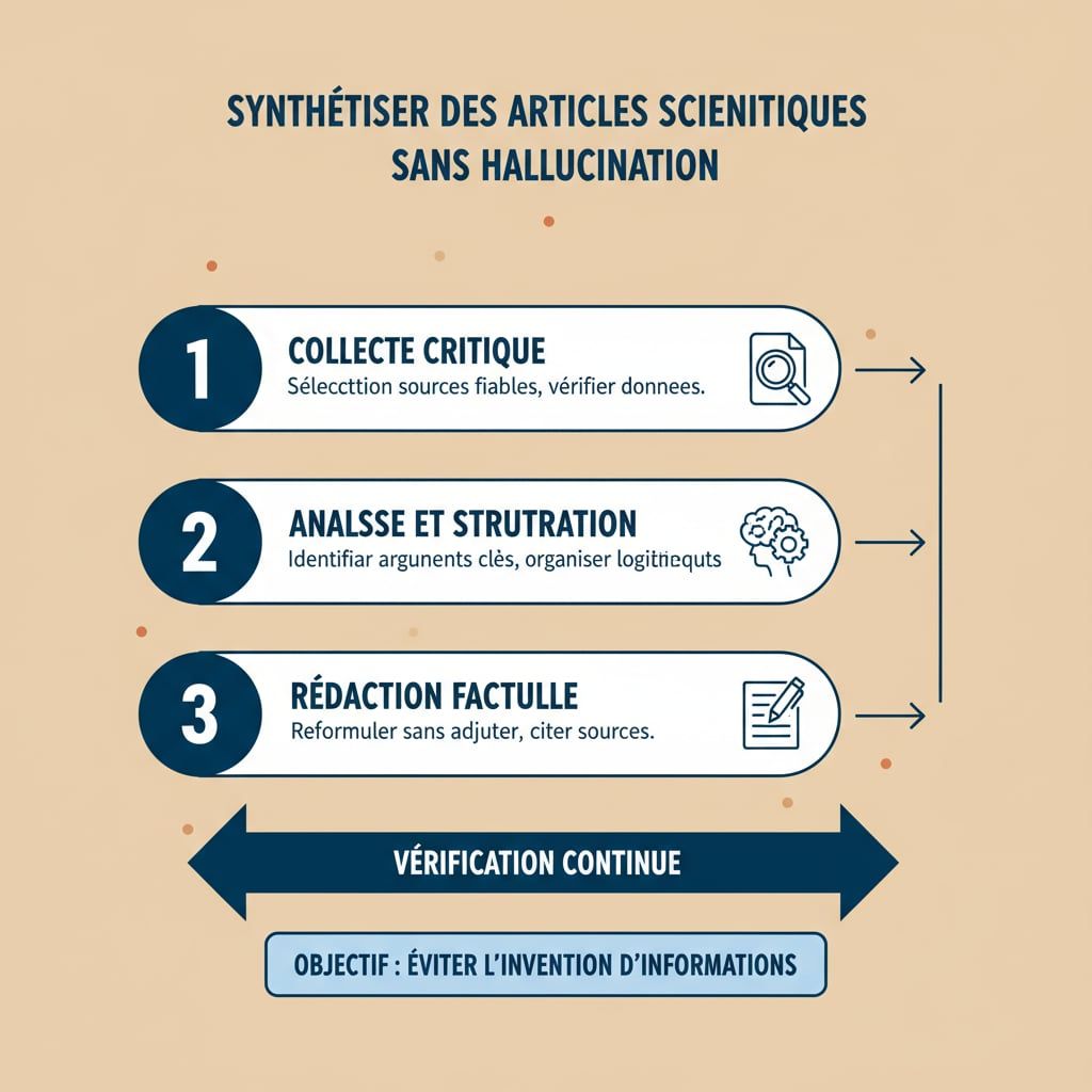 Synthétiser des articles scientifiques sans hallucination