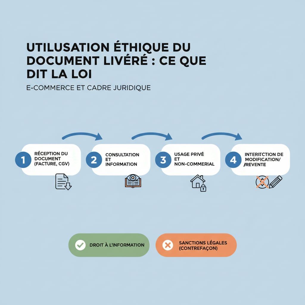 Utilisation éthique du document livré : ce que dit la loi