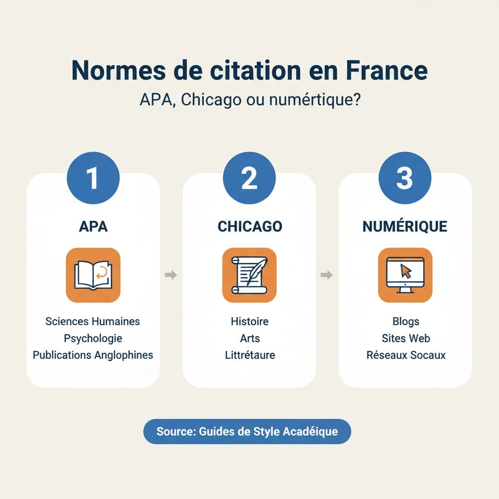 Normes de citation en France : APA, Chicago ou numérique ?